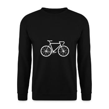 racer - Unisex Sweatshirt - black - Front - Alina (178cm) & Michal (187cm)