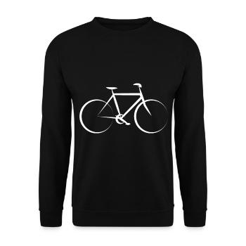 E-bike bike mountain bike - Unisex Sweatshirt - black - Front - Alina (178cm) & Michal (187cm)