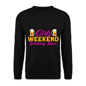 Maid of Honor Girls Evening Party Ladies Gift - Unisex Sweatshirt - black - Front - Alina (178cm) & Michal (187cm)