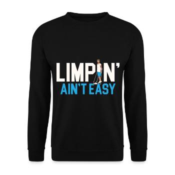 Amputation de l’assistance aux personnes handicapées Limpin' Ain’t Easy - Sweat-shirt Unisexe - noir - Devant - Alina (178cm) & Michal (187cm)
