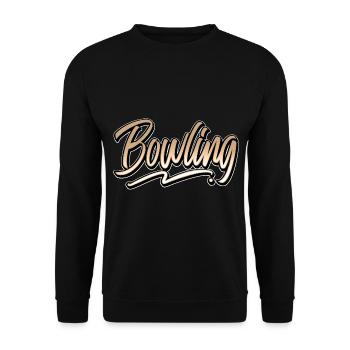 Bowling - Unisex Pullover - Schwarz - Vorne - Alina (178cm) & Michal (187cm)