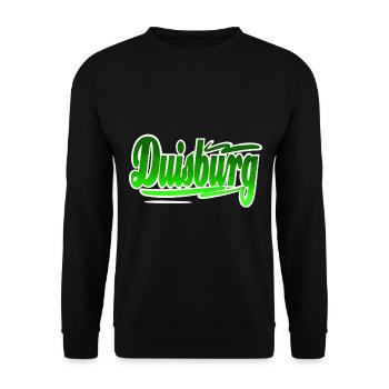 Duisburg - Unisex Pullover - Schwarz - Vorne - Alina (178cm) & Michal (187cm)