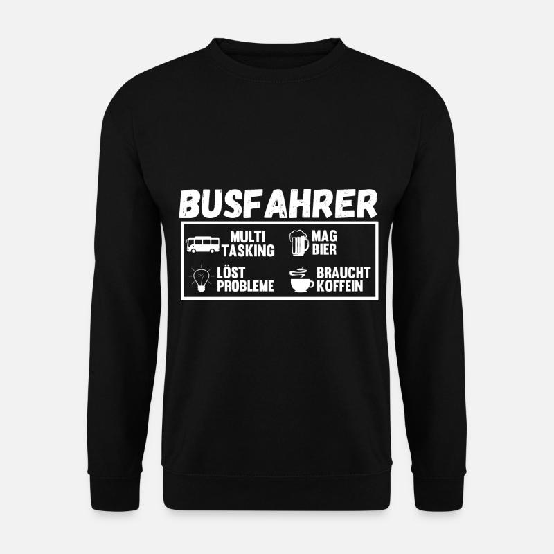 Bus Bier Busfahrer - Unisex Pullover - Schwarz