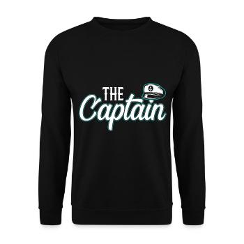 Der Captain - Unisex Pullover - Schwarz - Vorne - Alina (178cm) & Michal (187cm)