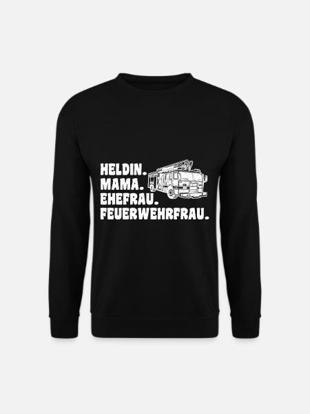 Feuerwehr Feuerwehrfrau - Unisex Pullover - Schwarz