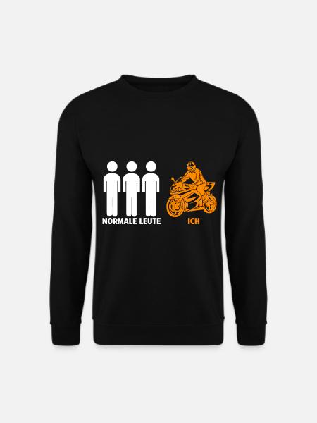 Biker Motorradfahrer Motorrad - Unisex Pullover - Schwarz