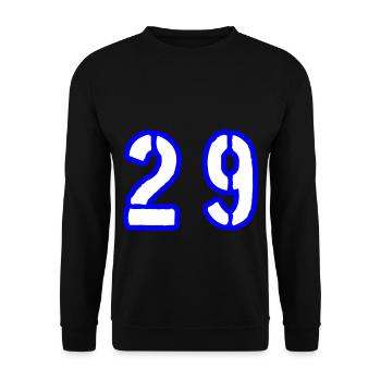 29 Zahl Symbol - Unisex Pullover - Schwarz - Vorne - Alina (178cm) & Michal (187cm)