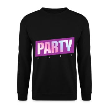 Party Crew - Unisex Sweatshirt - black - Front - Alina (178cm) & Michal (187cm)