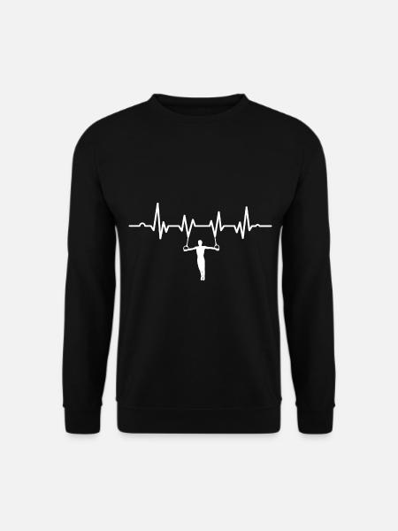 Turnen Ring Geräteturnen Turner Gymnastik Geschenk - Unisex Pullover - Schwarz