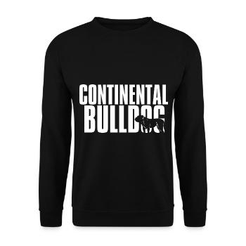 Colorbulls Conti Bulldoggen Continental Bulldogs - Unisex Pullover - Schwarz - Vorne - Alina (178cm) & Michal (187cm)