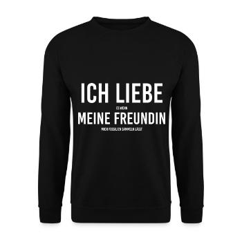 Geologe Fossiliensammler Paläontologie Geologie - Unisex Pullover - Schwarz - Vorne - Alina (178cm) & Michal (187cm)