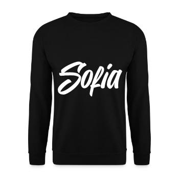 Sofia - Unisex Sweatshirt - black - Front - Alina (178cm) & Michal (187cm)