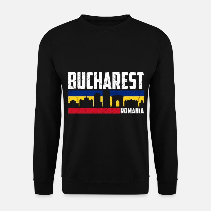 Bukarest Rumänien Bucharest Stadt - Unisex Pullover - Schwarz
