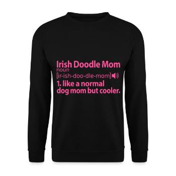 Irish Doodle Mom Mama Mistress Dog Mama pour elle - Sweat-shirt Unisexe - noir - Devant - Alina (178cm) & Michal (187cm)