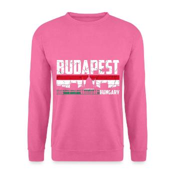 Budapest Ungarn Stadt - Unisex Pullover - Pink - Vorne