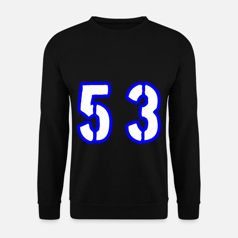 53 Number Symbol - Unisex Sweatshirt - black