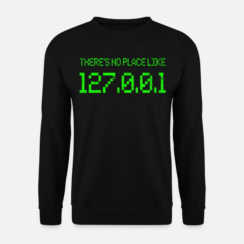 127 0 0 1 - Unisex Pullover - Schwarz