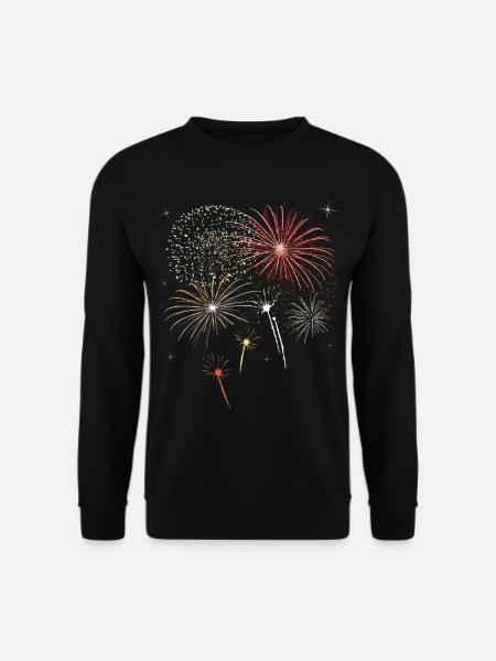 Feu d'artifice Pyro Böller compte à rebours fête du Nouvel An - Sweat-shirt Unisexe - noir
