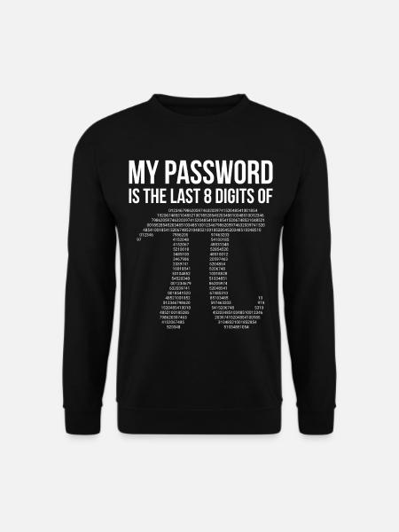 Mein Passwort - Unisex Pullover - Schwarz