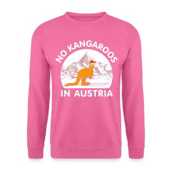 No Kangaroos In Austria - Unisex Sweatshirt - pink - Front