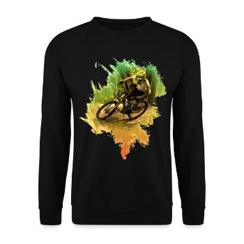 VTT | Vélo | Cyclisme | Descente - Sweat-shirt Unisexe - noir - Devant - Alina (178cm) & Michal (187cm)