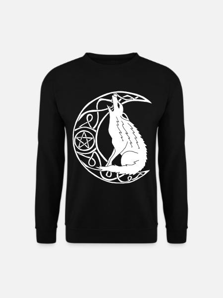Howling of the white wolf - Unisex Sweatshirt - black