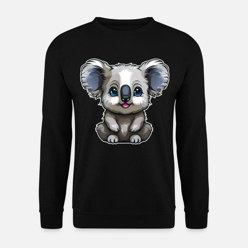 Cute Little Koala Bear - Unisex Sweatshirt - black