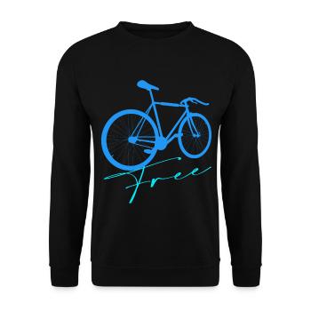 Fahrrad - Unisex Pullover - Schwarz - Vorne - Alina (178cm) & Michal (187cm)