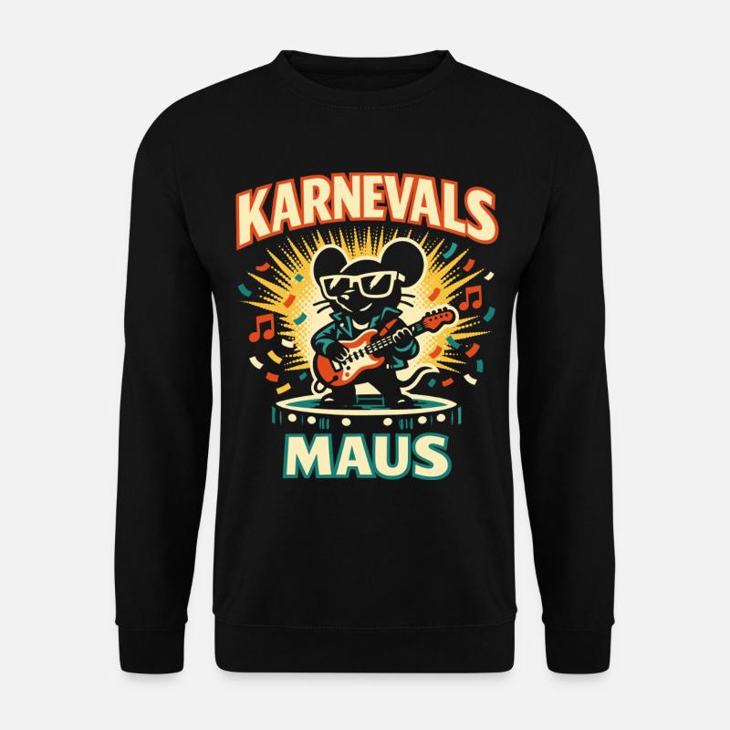Carnival Mouse Rock Cologne Gift Cute - Unisex Sweatshirt - black