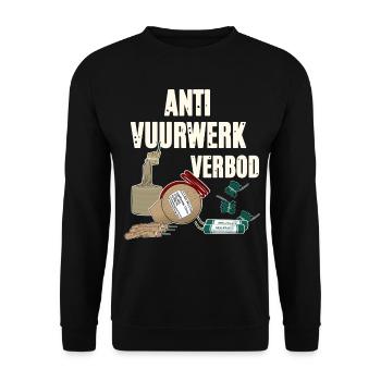 Vuurwerk Pyro - Unisex Sweatshirt - black - Front - Alina (178cm) & Michal (187cm)