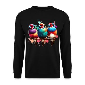 Don de gouldamadine - Sweat-shirt Unisexe - noir - Devant - Alina (178cm) & Michal (187cm)