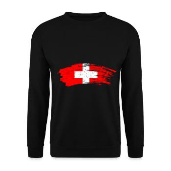 Suisse - Sweat-shirt Unisexe - noir - Devant - Alina (178cm) & Michal (187cm)