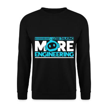 Roboter Robotik Ingenieur Kostüm Roboter - Unisex Pullover - Schwarz - Vorne - Alina (178cm) & Michal (187cm)