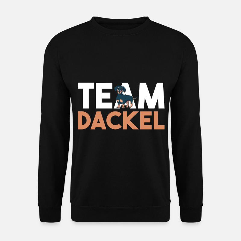 Hund Dackel - Unisex Pullover - Schwarz