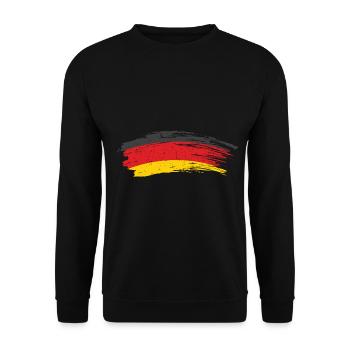 Germany flag - Unisex Sweatshirt - black - Front - Alina (178cm) & Michal (187cm)