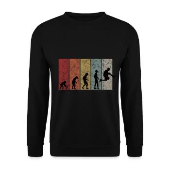 Basket basket-ball cadeau Cool Evolution - Sweat-shirt Unisexe - noir - Devant - Alina (178cm) & Michal (187cm)