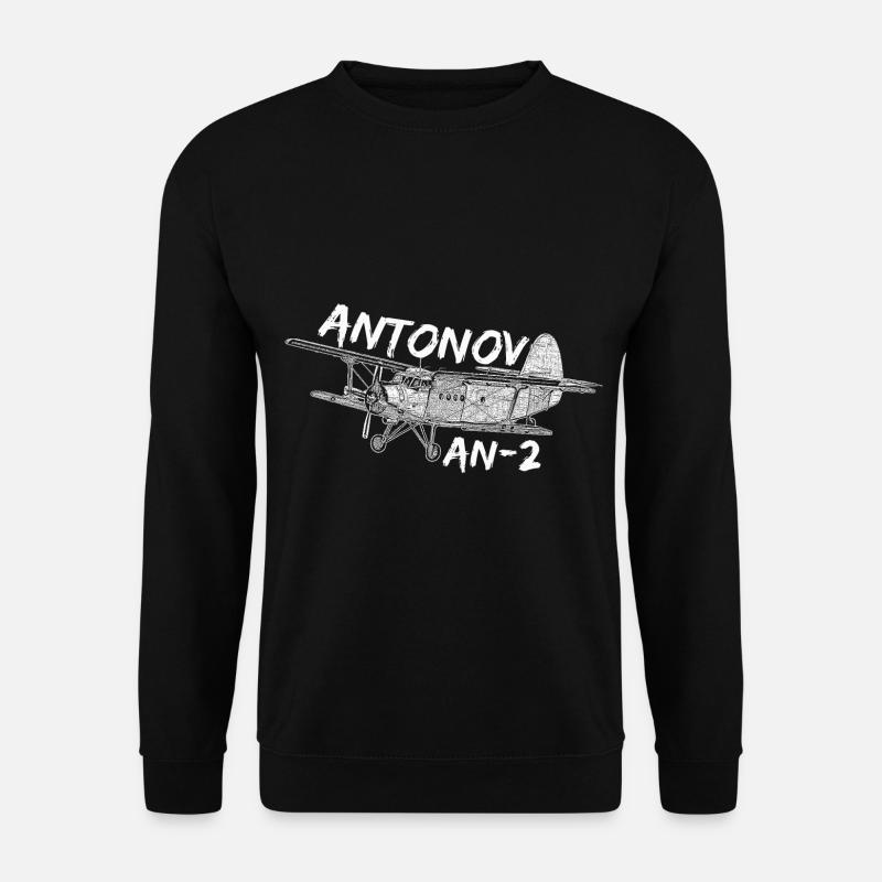 Antonov AN-2 Flugzeug Doppeldecker AN-2 - Unisex Pullover - Schwarz