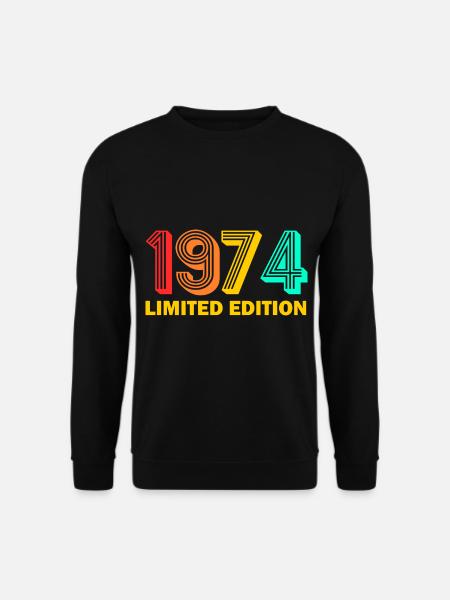 1974 born Born 1974 Gift Birthday - Unisex Sweatshirt - black
