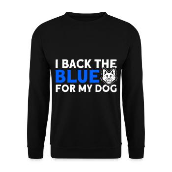 German Shepherd Police Dog Police Dog - Unisex Sweatshirt - black - Front - Alina (178cm) & Michal (187cm)
