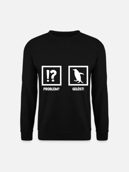 Pinguin - Unisex Pullover - Schwarz