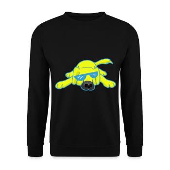 Meme Chien Animaux Enfants Enfants Chiens Ukraine - Sweat-shirt Unisexe - noir - Devant - Alina (178cm) & Michal (187cm)
