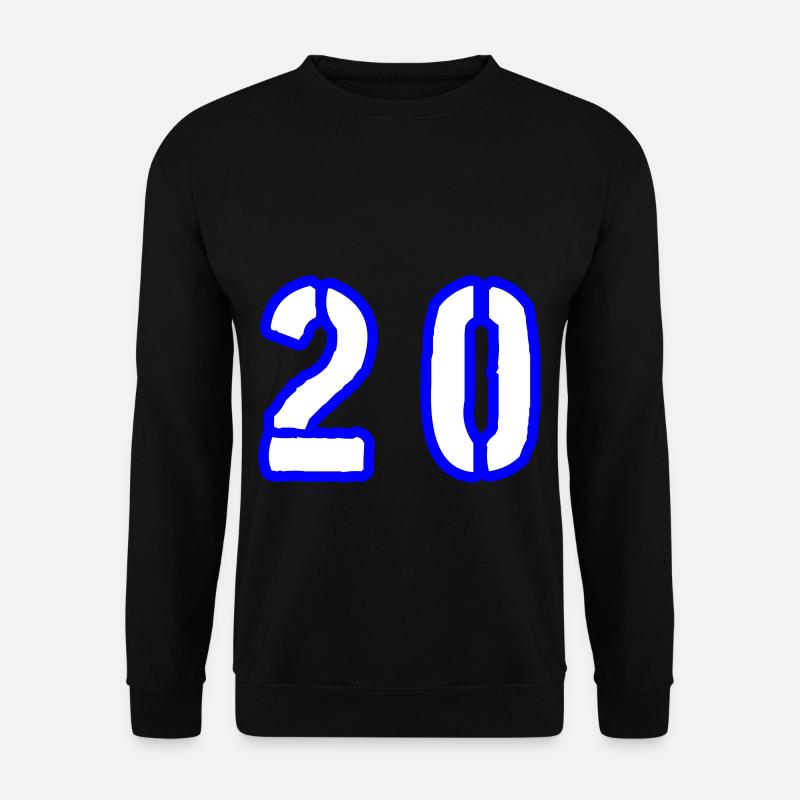 20 Zahl Symbol - Unisex Pullover - Schwarz
