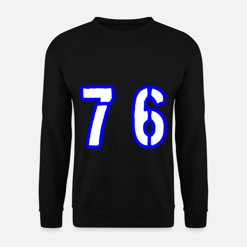 76 Number Symbol - Unisex Sweatshirt - black