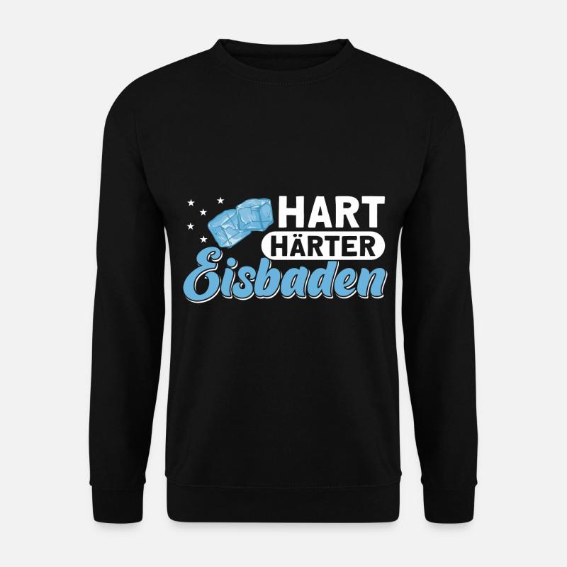 Eisbader Eisschwimmen Eisbaden - Unisex Pullover - Schwarz