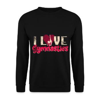 Gymnastique Gymnastique Filles - Sweat-shirt Unisexe - noir - Devant - Alina (178cm) & Michal (187cm)