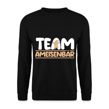 Ameisenbär - Unisex Pullover - Schwarz - Vorne - Alina (178cm) & Michal (187cm)