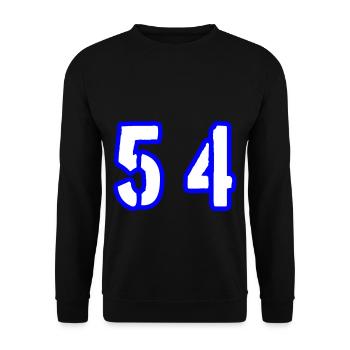 54 Symbole numérique - Sweat-shirt Unisexe - noir - Devant - Alina (178cm) & Michal (187cm)