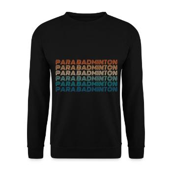 ballsport badminton Federball compétition - Sweat-shirt Unisexe - noir - Devant - Alina (178cm) & Michal (187cm)