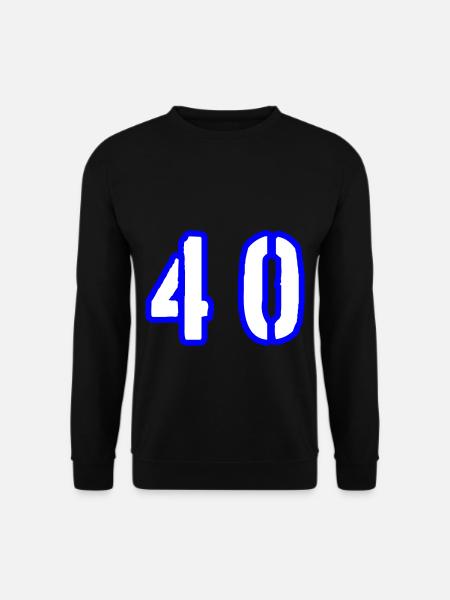 40 Zahl Symbol - Unisex Pullover - Schwarz