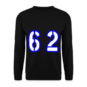 62 Symbole numérique - Sweat-shirt Unisexe - noir - Devant - Alina (178cm) & Michal (187cm)